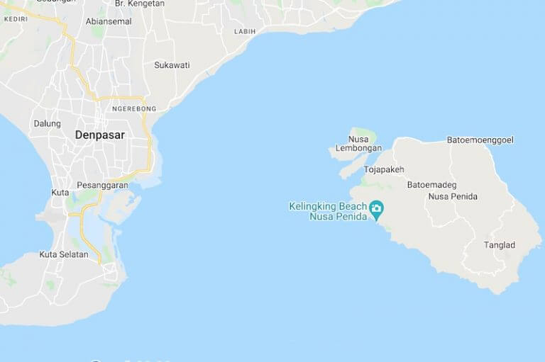 Nusa Lembongan Mapa